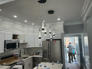 New lighting in kitchen