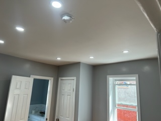 New lighting in bedroom